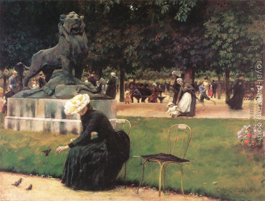 Charles Courtney Curran : In the Luxembourg Garden